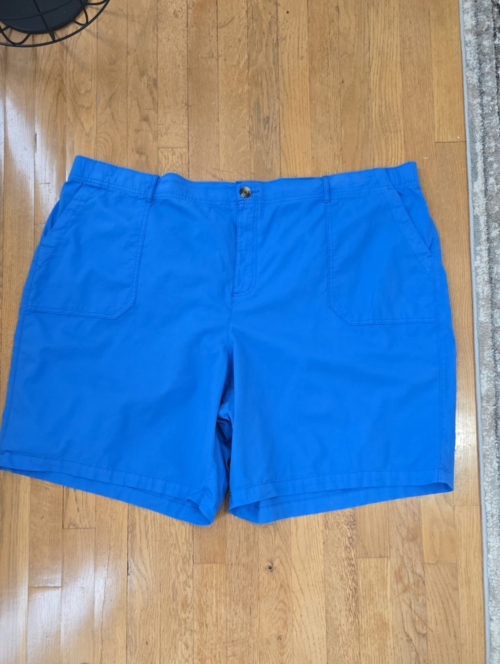 Sonoma Brand Women's Plus Bright Blue Flat-Front Bermuda Shorts Size 4X